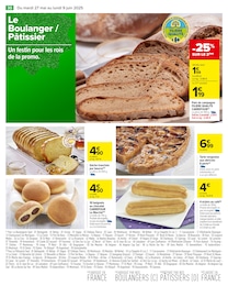 Prix et réduction Pain de campagne dans le prospectus Carrefour en cours Offre Pain de campagne dans le catalogue Carrefour du moment à la page 32