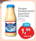 Kondensmilch gezuckert 8,5% Fett von Dovgan für 1,99 € bei budni im Angebot Kondensmilch gezuckert 8,5% Fett von Dovgan im aktuellen budni Prospekt