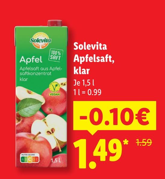 Apfelsaft, klar