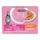 Purina ONE Sachets pour Chaton au Saumon Carottes & au Poulet Carottes 8 x 85 g - Purina ONE dans le catalogue Maxi Zoo