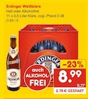 Weißbiere Hell im Angebot bei Netto Marken-Discount in Hannover Weißbiere Hell Angebote von Erdinger bei Netto Marken-Discount Hannover für 8,99 €