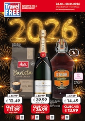 Aktueller Travel FREE Prospekt mit Champagner, "EUROPE'S NO.1 BORDERSHOP", Seite 1