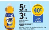 Liquide Vaisselle Bi-Activ Vinaigre & Citron - PAIC - E.Leclerc Liquide Vaisselle Bi-Activ Vinaigre & Citron - PAIC à 3,23 € dans le catalogue E.Leclerc