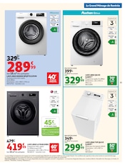 Promos Lave-Linge dans le catalogue "LE GRAND MÉNAGE DE RENTRÉE" de Auchan Hypermarché Lave-Linge en promo dans le catalogue Auchan Hypermarché à la page 33