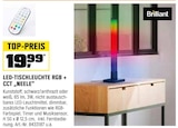 LED-Tischleuchte RGB + CCT „NEELE“ von Brilliant im aktuellen OBI Prospekt