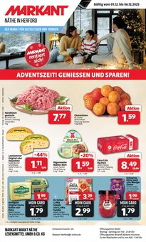 Coca Cola im Markant Nordwest Prospekt "DER MARKT FÜR GUTES ESSEN UND TRINKEN" mit 16 Seiten (Löhne)