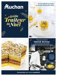Catalogue Auchan Hypermarché avec 28 pages de promos Prospectus Auchan Hypermarché , "Guide Traiteur de Noël", pages, 30/11/2022 - 24/12/2022