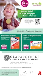 mea - meine apotheke Prospekt für Saarlouis mit 4 Seiten mea - meine apotheke Prospekt für Saarlouis: "Unsere Dezember-Angebote", 4 Seiten, 01.12.2025 - 31.12.2025