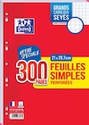Feuilles simples perforées 21 x 29.7 - OXFORD en promo à 0,89 € chez Intermarché Super Feuilles simples perforées 21 x 29.7 - OXFORD dans le catalogue Intermarché Super