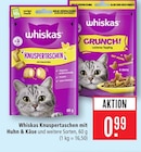 Knuspertaschen mit Huhn & Käse Angebote von Whiskas bei Marktkauf Reutlingen für 0,99 €