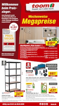 toom Baumarkt Prospekt der Woche "Respekt, wer's selber macht." Seite 1, 03.01.2026 bis 09.01.2026 für Brakel Aktueller toom Baumarkt Prospekt "Respekt, wer's selber macht." Seite 1 von 12 Seiten für Brakel