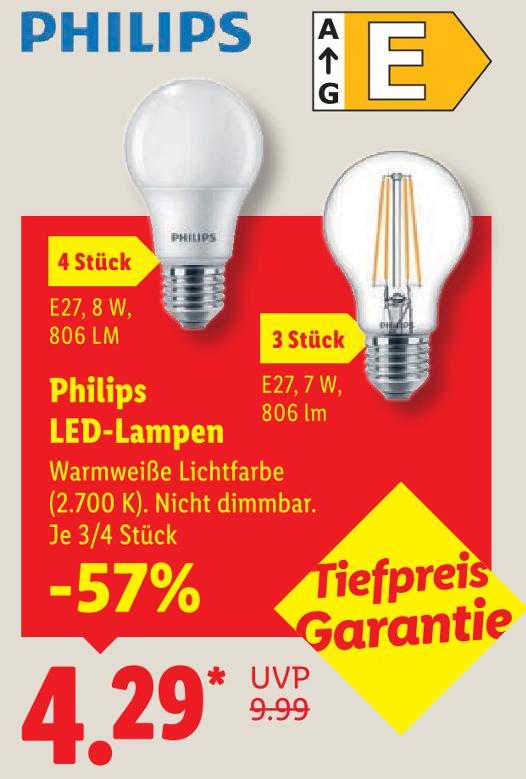 LED-Lampen E27, 7 W, 806 LM