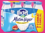 Lait Matin Léger UHT Demi-Écrémé FF - LACTEL en promo chez Intermarché Super Boulogne-Billancourt à 9,73 €