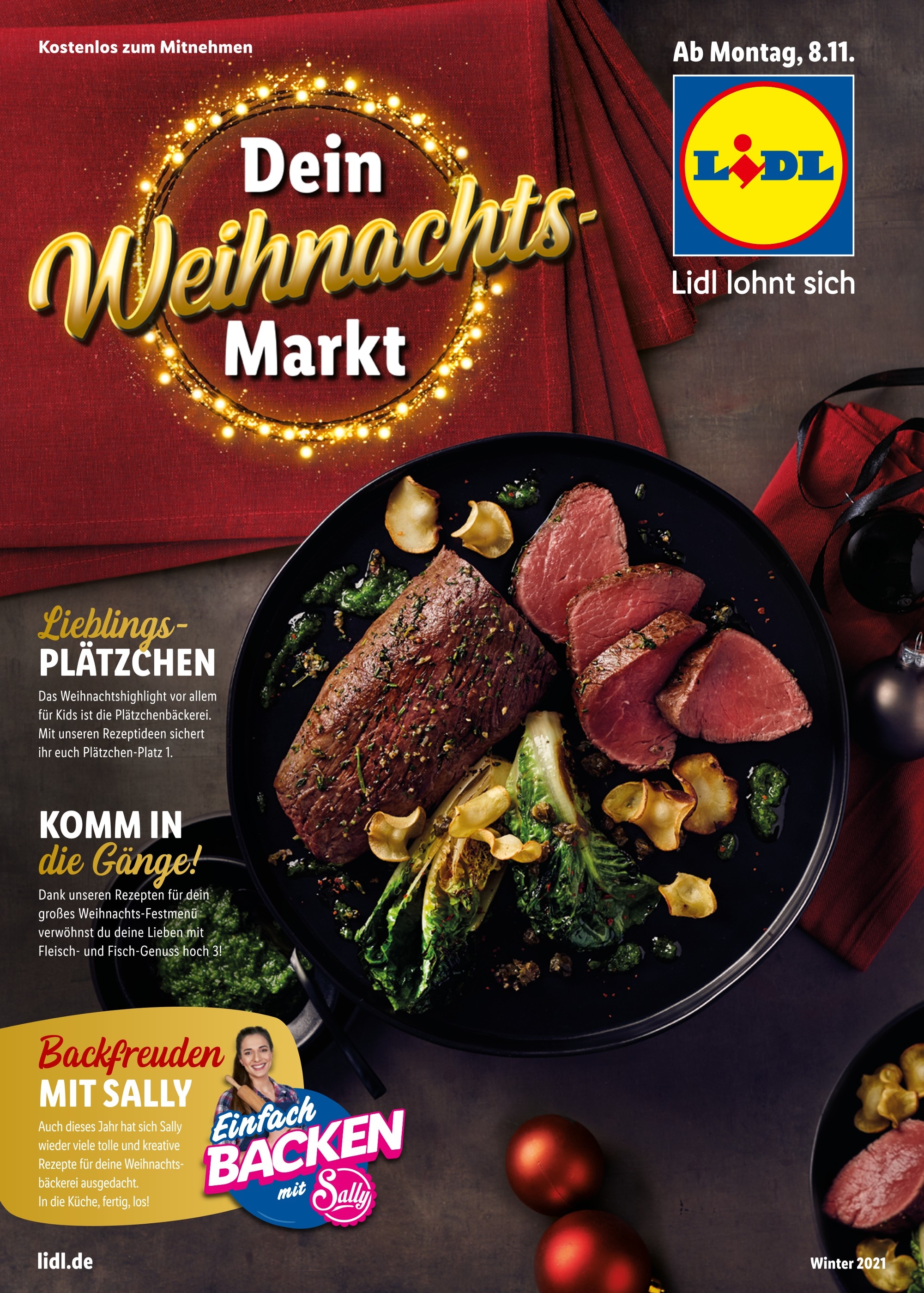 Lidl Prospekt für Essen mit 56 Seiten Lidl Prospekt für Essen: "Dein Weihnachtsmarkt", 56 Seiten, 08.11.2021 - 23.12.2021