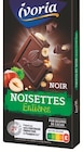 Tablette Chocolat Noir aux Noisettes Entières - Ivoria en promo chez Intermarché Super Cannes à 1,46 €