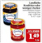 Konfitüre oder weniger Zucker Angebote von Landliebe bei Marktkauf Hof für 1,49 €