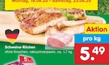 Schweine-Rücken bei Netto Marken-Discount im Schellerten Prospekt für 5,49 €