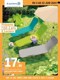 Catalogue E.Leclerc "Préparez l'été à prix E.Leclerc" à Jessains et alentours, 20 pages, 04/06/2024 - 22/06/2024