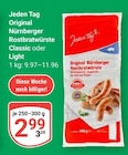 Original Nürnberger Rostbratwürste Classic von Jeden Tag im aktuellen GLOBUS Prospekt für 2,99 €
