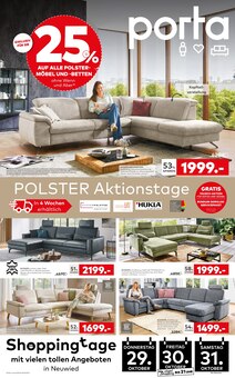Couch im aktuellen porta Möbel Prospekt (Koblenz) Couch im porta Möbel Prospekt "Polster Aktionstage" mit 4 Seiten (Koblenz)