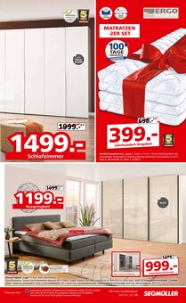 Matratze im Segmüller Prospekt "Segmüller Wohnen Spezial" mit 24 Seiten (München)