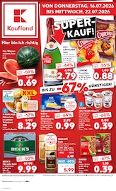 Kaufland Supermarkt Prospekt der aktuellen Woche mit 56 Seiten, gültig von 16.07.2026 bis 22.07.2026, in Heldrungen und Umgebung Aktueller Kaufland Supermarkt Prospekt in Heldrungen und Umgebung, "Hier bin ich richtig" mit 56 Seiten, 16.07.2026 - 22.07.2026