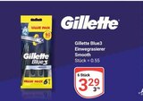 Blue3 Einwegrasierer Smooth Angebote von Gillette bei GLOBUS Wolfenbüttel für 3,29 €