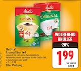 Aromafilter 1x4 von Melitta für 1,99 € bei E center im Angebot Aromafilter 1x4 von Melitta im aktuellen E center Prospekt