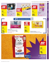 Prix et réduction Purina dans le prospectus Carrefour en cours Offre Purina dans le catalogue Carrefour du moment à la page 67