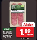 Bio Salami Angebote von Naturwert Bio bei nah&frisch Neustadt für 1,89 €