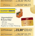 Kräuterlikör Angebote von Jägermeister bei Metro Friedrichshafen für 2,37 €