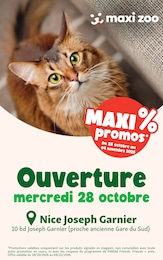 Prospectus Maxi Zoo à Saint-André-de-la-Roche: "Ouverture", 4} pages, 28/10/2026 - 04/11/2026