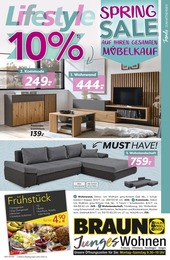 BRAUN Möbel-Center Prospekt für Emmendingen: "SPRING SALE", 16 Seiten, 10.04.2024 - 14.05.2024