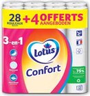 Papier hygiénique Confort blanc x28 - Lotus - Intermarché à Niort Papier hygiénique Confort blanc x28 - Lotus en promo chez Intermarché Niort à 8,99 €
