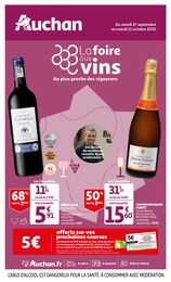 Auchan Catalogue "La foire aux vins, au plus proche des vignerons", 64 pages, Poitiers, 27/09/2022 - 11/10/2022 Auchan Catalogue "La foire aux vins, au plus proche des vignerons", 64 pages, Poitiers, 27/09/2022 - 11/10/2022