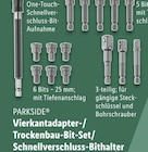 Vierkantadapter- oder Trockenbau-Bit-Set oder Schnellverschluss-Bithalter Angebote von PARKSIDE bei Lidl Buxtehude für 2,99 €