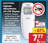 Digitaler Alkoholtester mit LCD-Display bei Netto Marken-Discount im Neuburg Prospekt für 7,77 €