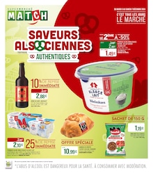 Prospectus Supermarchés Match de la semaine "SAVEURS ALSACIENNES AUTEHNTIQUES" avec 1 pages, valide du 03/12/2024 au 07/12/2024 pour Sélestat et alentours