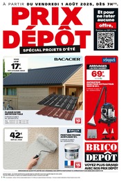 Catalogue Bricolage Brico Dépôt en cours à Maurepas et alentours, "PRIX DÉPÔT SPÉCIAL PROJETS D'ÉTÉ", 24 pages, 01/08/2025 - 14/08/2025