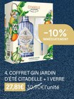 COFFRET GIN JARDIN D’ÉTÉ CITADELLE + 1 VERRE en promo chez Monoprix Saint-Germain-en-Laye à 27,81 €