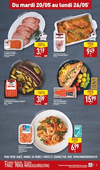 Promo Crevettes cuites dans le catalogue Aldi du moment à la page 5