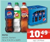 PEPSI bei Getränke Oase im Prospekt "" für 10,49 €