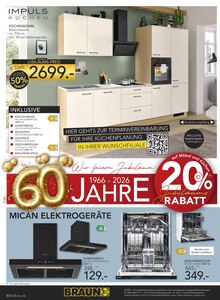 Geschirrspüler im BRAUN Möbel-Center Prospekt "60 JAHRE BRAUN MÖBEL CENTER" mit 20 Seiten (Freiburg (Breisgau))