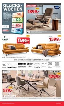 Sofa im aktuellen Segmüller Prospekt (Darmstadt) Sofa im Segmüller Prospekt "Zum Glück gibt’s Segmüller - Segmüller Select" mit 8 Seiten (Darmstadt)