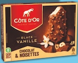 Bâtonnet de glace à la vanille enrobé de chocolat et noisettes x4 - CÔTE D'OR en promo chez Netto Bâtonnet de glace à la vanille enrobé de chocolat et noisettes x4 - CÔTE D'OR dans le catalogue Netto