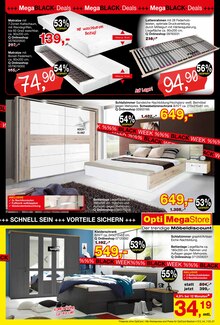 Bett im aktuellen Opti-Megastore Prospekt (Bremerhaven) Bett im Opti-Megastore Prospekt "Mega Black Deals" mit 12 Seiten (Bremerhaven)