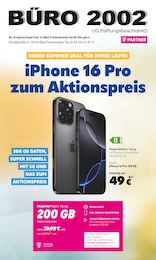 BÜRO 2002 UG Prospekt für Falkenberg mit 8 Seiten BÜRO 2002 UG Prospekt für Falkenberg: "iPhone 16 Pro zum Aktionspreis", 8 Seiten, 01.07.2025 - 31.07.2025