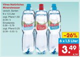 Aktuelles Natürliches Mineralwasser Angebot bei Netto Marken-Discount in Remscheid ab 3,49 €