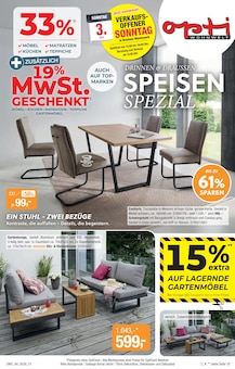 Opti-Wohnwelt Prospekt DRINNEN & DRAUSSEN SPEISEN SPEZIAL mit  Seiten in Bruchhausen-Vilsen und Umgebung