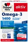 Aktiv Omega-3 Seefischöl 1000 oder Omega-3 1400 von Doppelherz für 5,79 € bei Rossmann im Angebot Aktiv Omega-3 Seefischöl 1000 oder Omega-3 1400 von Doppelherz im aktuellen Rossmann Prospekt